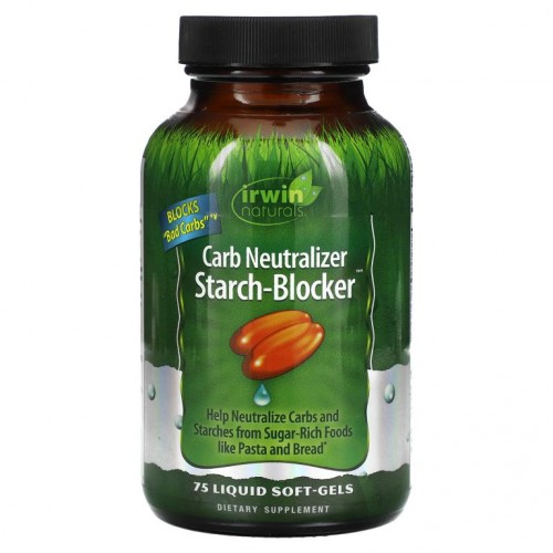 Irwin Naturals, Neutralize-Carbs Keto Support, 액상 소프트젤 75정