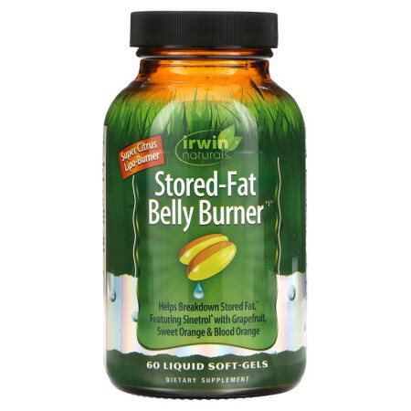 Irwin Naturals, Stored-Fat Belly Burner, 액상 소프트젤 60정