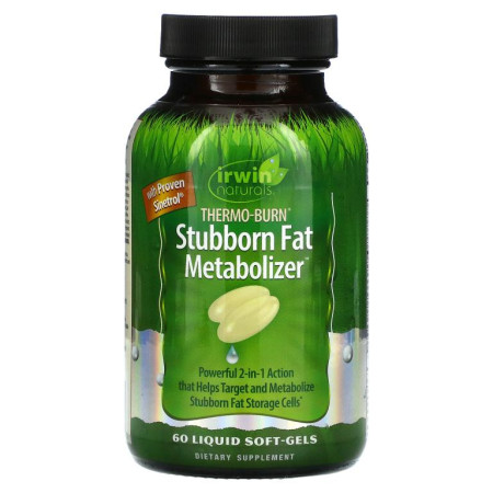 Irwin Naturals, Thermo-Burn Stubborn Fat Metabolizer, 액상 소프트젤 60정