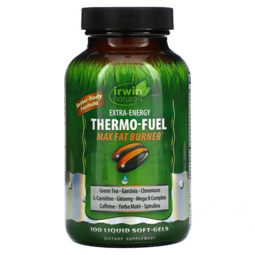 Irwin Naturals, 엑스트라 에너지 Thermo-Fuel Max Fat Burner, 액상 소프트젤 100정