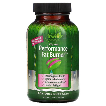 Irwin Naturals, V02 Max, Performance Fat Burner, 액상 소프트젤 60정