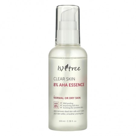 Isntree, 클리어 스킨 8% AHA 에센스, 100ml(3.38fl)