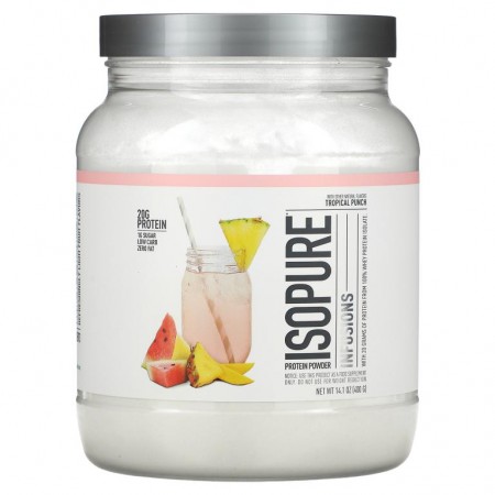 Isopure, 단백질 파우더 인퓨전, 트로피컬 펀치, 14.1 oz(400 g)