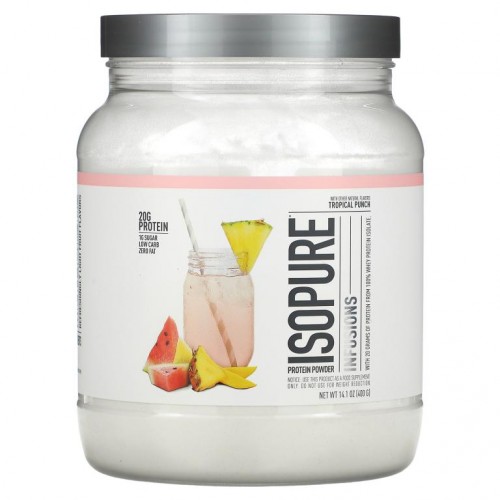 Isopure, 단백질 파우더 인퓨전, 트로피컬 펀치, 14.1 oz(400 g)