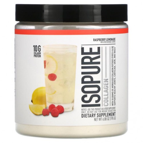 Isopure, Collagen, Raspberry Lemonade, 6.88 oz (195 g)