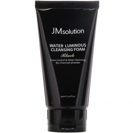 JM Solution, 워터 루미너스 클렌징 폼, 블랙, 150ml(5.07fl oz)