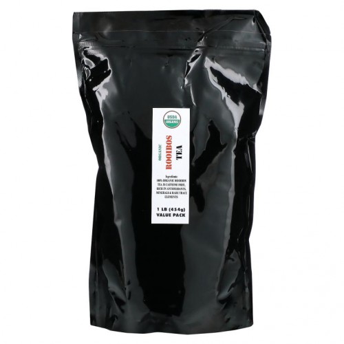 J&R Port Trading Co., 유기농 루이보스 차, 무카페인, 1 파운드 (454 g)
