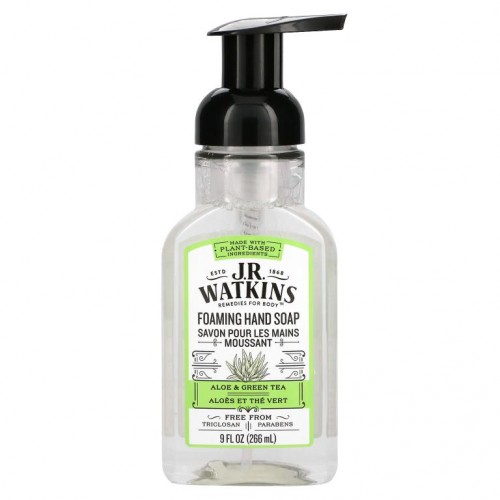 J R Watkins, 포밍 핸드 소프, 알로에 & 녹차, 266ml(9fl oz)