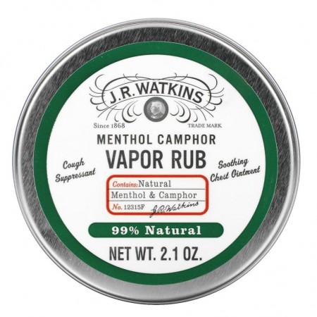 J R Watkins, Menthol Camphor Vapor Rub, 2.1 oz