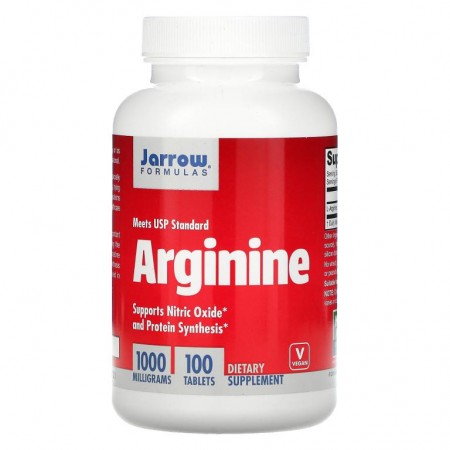 Jarrow Formulas, 아르기닌, 1000mg, 100정