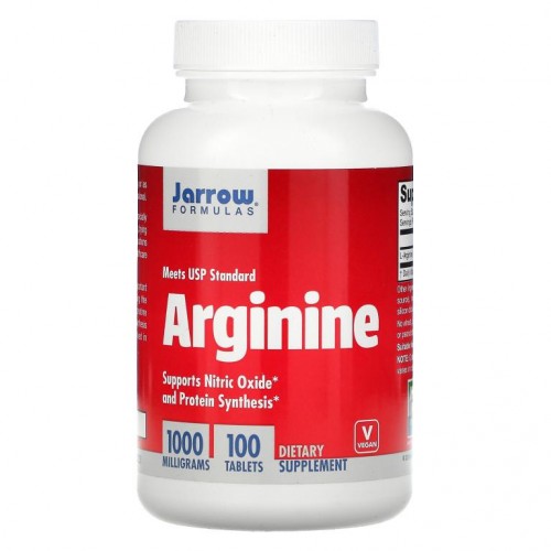 Jarrow Formulas, 아르기닌, 1000mg, 100정