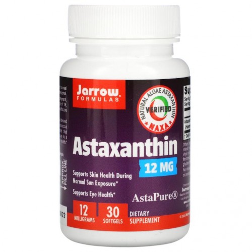 Jarrow Formulas, 아스타잔틴, 12mg, 소프트젤 30정