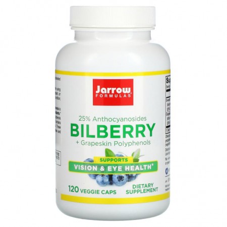Jarrow Formulas, 빌베리 + 포도껍질 폴리페놀, 280mg, 베지 캡슐 120정