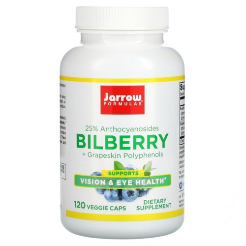 Jarrow Formulas, 빌베리 + 포도껍질 폴리페놀, 280mg, 베지 캡슐 120정