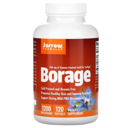 Jarrow Formulas, 보리지, GLA-240, 1,200mg, 소프트젤 120정
