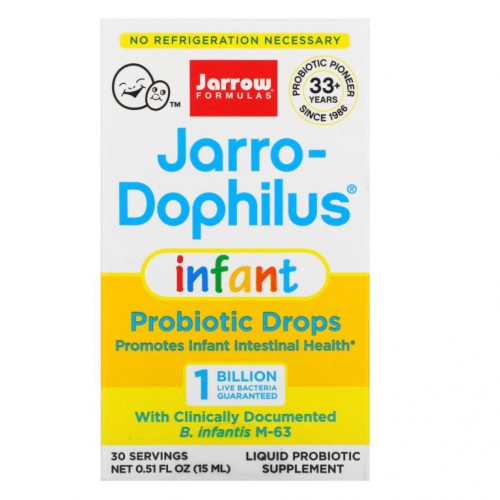 Jarrow Formulas, 유아용, Jarro-Dophilus, 프로바이오틱스 드롭스, 10억, 15ml(0.51fl oz)