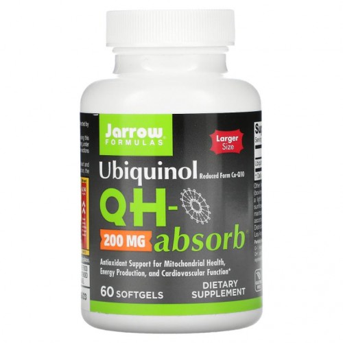 Jarrow Formulas, 유비퀴놀, QH-Absorb, 200mg, 소프트젤 60정