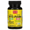 Jarrow Formulas, 메틸B-12 & 메틸엽산, 레몬 맛, 츄어블 정 100정