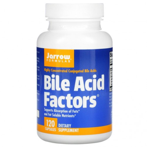 Jarrow Formulas, Bile Acid Factors, 캡슐 120정