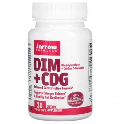Jarrow Formulas, DIM + CDG, 강화된 해독 포뮬라, 베지 캡슐 30정