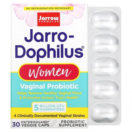 Jarrow Formulas, Jarro-Dophilus, 버자이널 프로바이오틱, 여성용, 50억, 베지 캡슐 30정