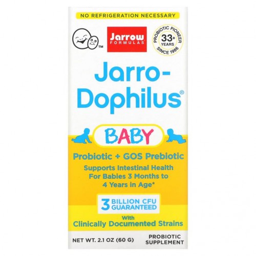 Jarrow Formulas, Jarro-Dophilus 아기용, 아기용 프로바이오틱, 만 3개월~4세, 30억 생균, 60g(2.1oz)