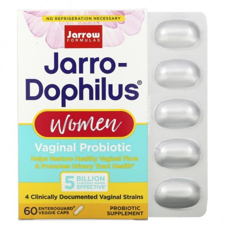 Jarrow Formulas, Jarro-Dophilus EPS, 질 건강 프로바이오틱, 50억, EnteroGuard 베지 캡슐 60정