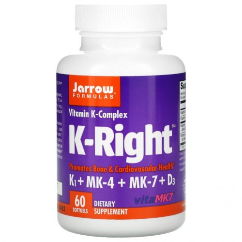 Jarrow Formulas, K-Right, 소프트젤 60정