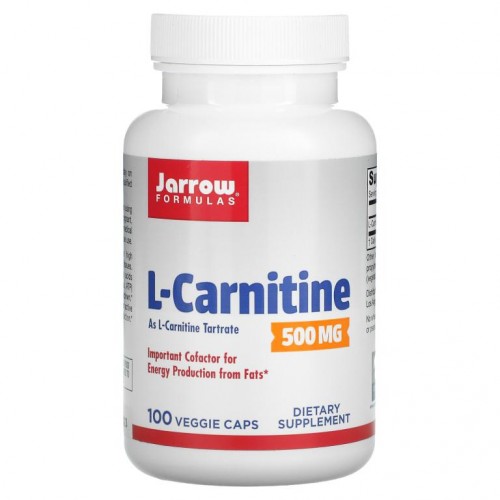 Jarrow Formulas, L-카르니틴 500, 500mg, 베지 캡슐 100정