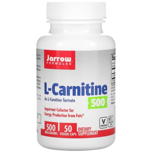 Jarrow Formulas, L-카르니틴 500, 500mg, 베지 캡슐 50정