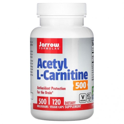 Jarrow Formulas, 아세틸 L-카르니틴, 500mg, 베지 캡슐 120정