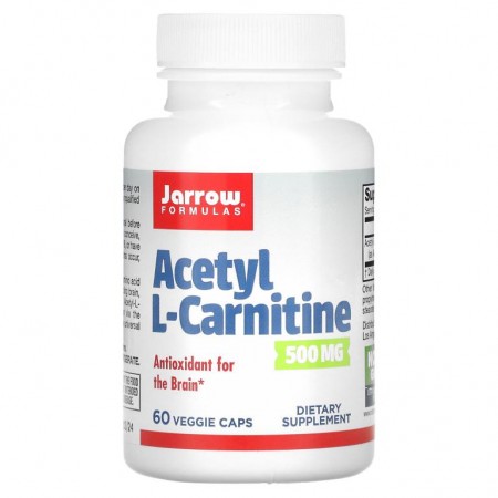 Jarrow Formulas, 아세틸 L-카르니틴, 500mg, 베지 캡슐 60정