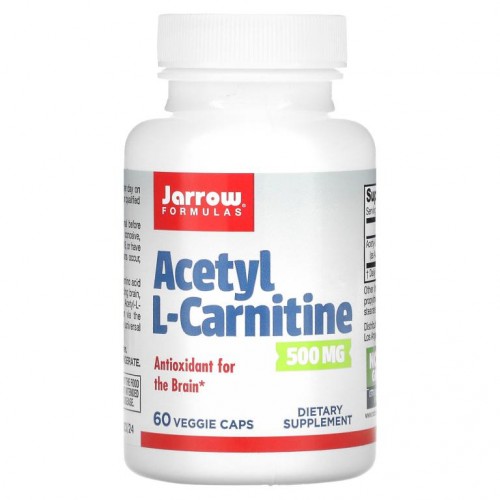 Jarrow Formulas, 아세틸 L-카르니틴, 500mg, 베지 캡슐 60정