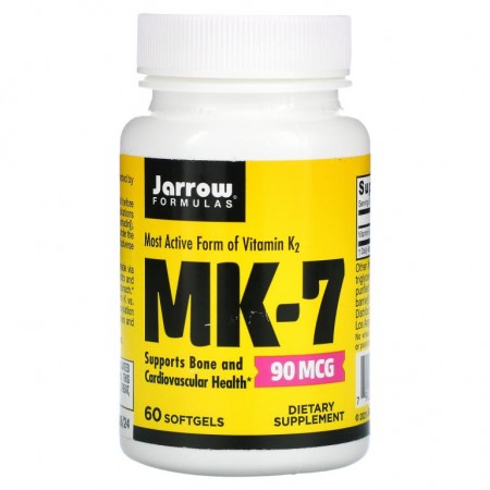 Jarrow Formulas, MK-7, 90mcg, 소프트젤 60정