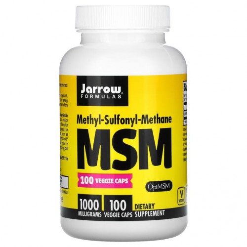 Jarrow Formulas, MSM, 1,000mg, 베지 캡슐 100정
