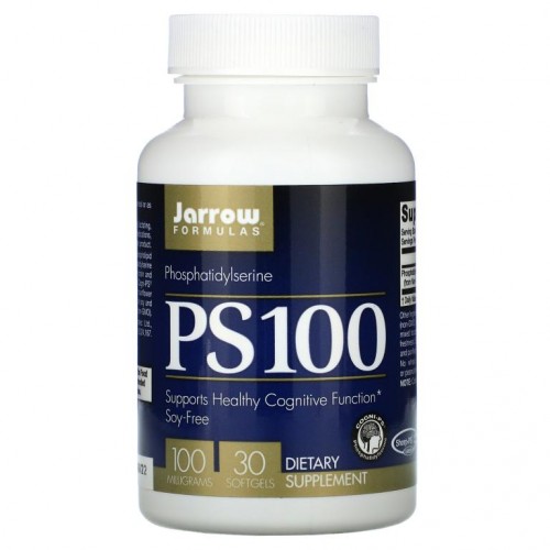 Jarrow Formulas, PS 100, 포스파티딜세린, 100mg, 소프트젤 30정