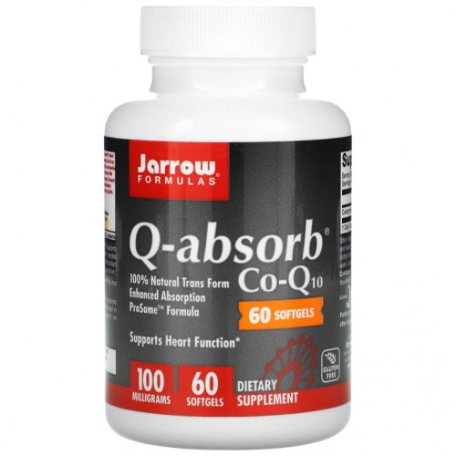 Jarrow Formulas, Q-absorb Co-Q10, 100mg, 소프트젤 60정