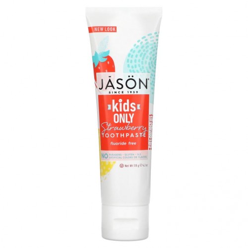 Jason Natural, 어린이 전용 치약, 딸기, 4.2oz(119 g)