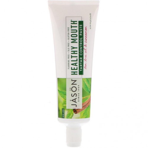 Jason Natural, Healthy Mouth, 치석 관리 치약, 티트리 오일 & 계피, 119g(4.2oz)