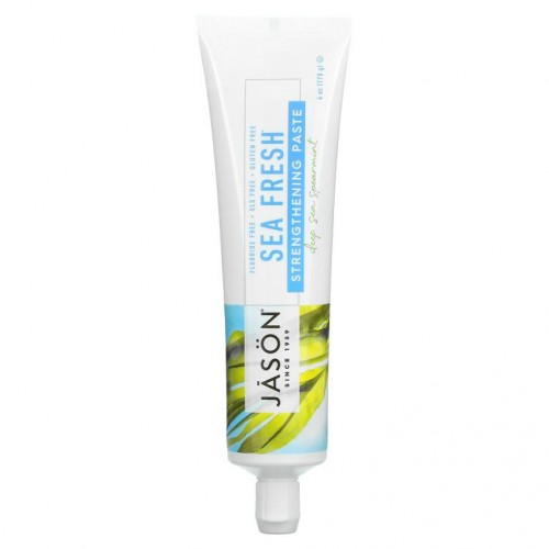 Jason Natural, Sea Fresh, 치아 및 잇몸 강화 치약, 딥 씨 스피어민트, 170g(6oz)
