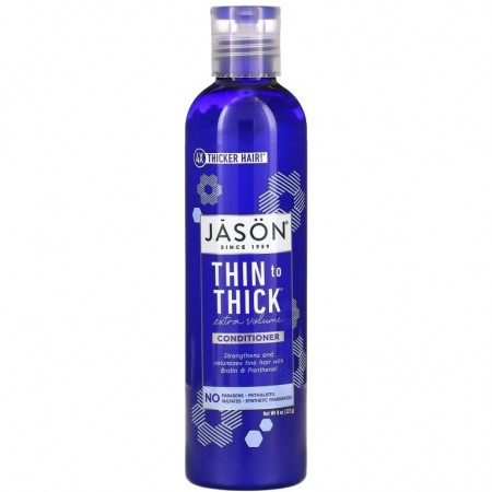 Jason Natural, Thin to Thick, 엑스트라 볼륨 컨디셔너, 227g(8oz)