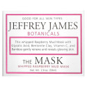 Jeffrey James Botanicals, 더 마스크, 윕트 라즈베리 머드 뷰티 마스크, 59ml(2.0oz)