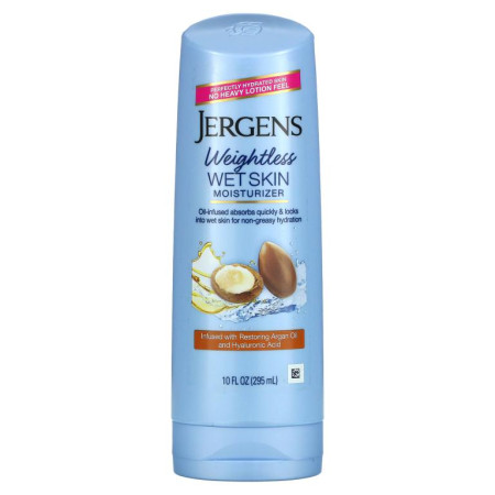 Jergens, 웨이트리스 웻 스킨 모이스처라이저, 아르간오일, 295ml(10fl oz)