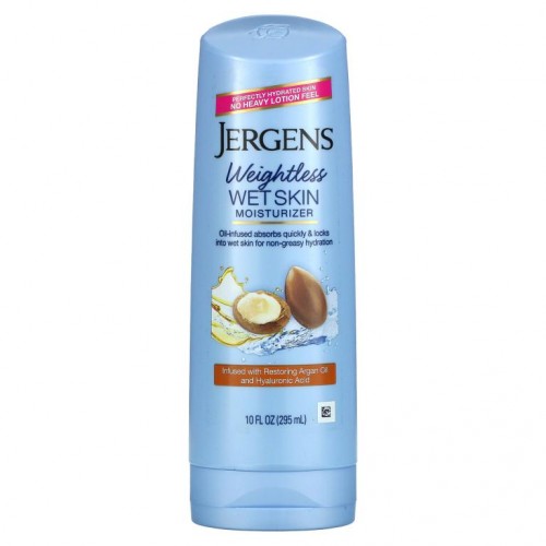 Jergens, 웨이트리스 웻 스킨 모이스처라이저, 아르간오일, 295ml(10fl oz)