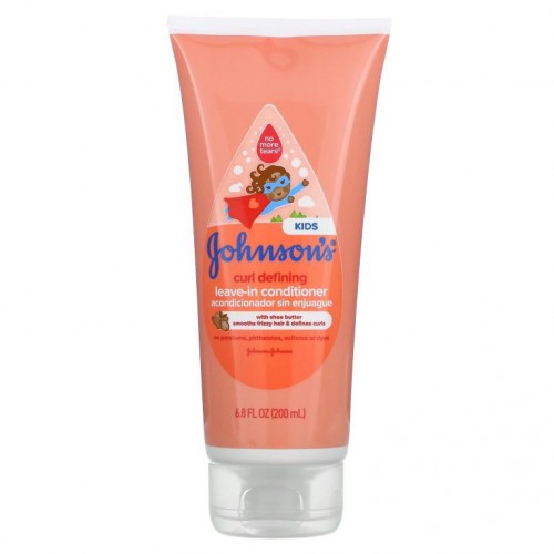 Johnson's Baby, 어린이용, 컬 디파이닝, 리브인 컨디셔너, 200ml(6.8fl oz)
