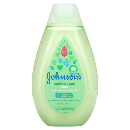 Johnson's Baby, 유아용, 수딩 베이퍼 배스, 400ml(13.6fl oz)