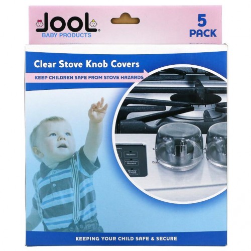 Jool Baby Products, Clear Stove Knob Covers, 5 Pack