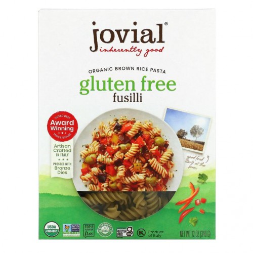 Jovial, 100% 유기농 현미 파스타, 퓨질리, 340g (12 oz)