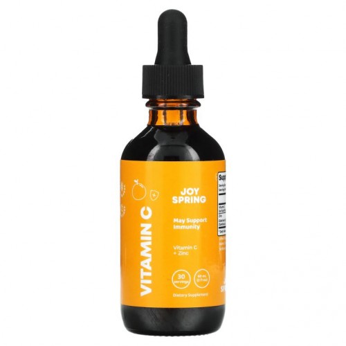 JoySpring, Vitamin C + Zinc, Ages 2+, 2 fl oz ( 60 ml)