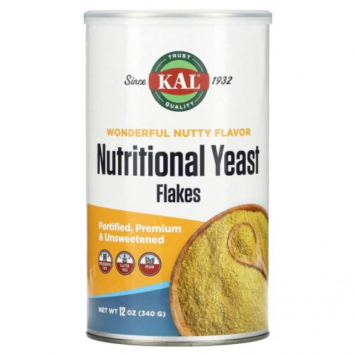 KAL, 영양, 효모 플레이크, 12oz(340g)